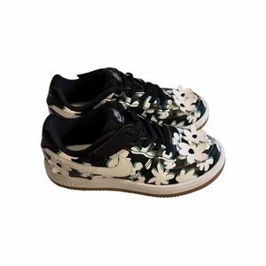 Nike  FORCE I LOW EASY ON Kids Flower Power Sneakers in Black, White size 1Y
